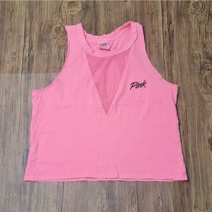PINK Victoria's Secret Mesh Muscle Tank Crop Top - Women's XS